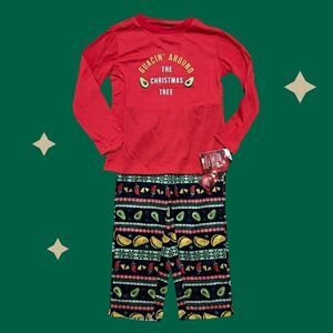NWT Guacin Around The Christmas Tree Family Pajamas Taco Jammies Kids Size 4
